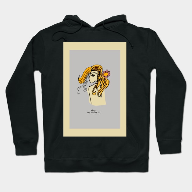 Virgo - Zodiac Sign Hoodie by bruxamagica